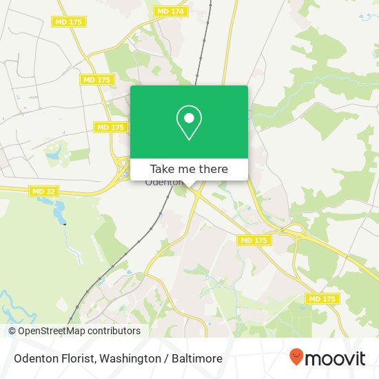 Mapa de Odenton Florist, 1319 Annapolis Rd