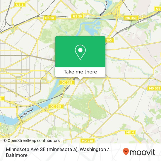 Mapa de Minnesota Ave SE (minnesota a), Washington, DC 20019