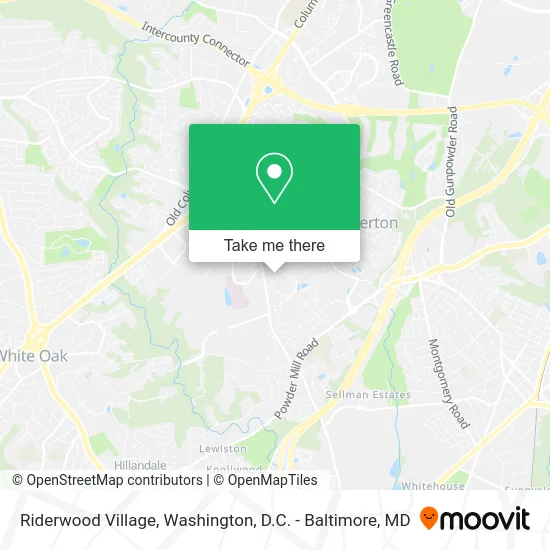 Riderwood Village map