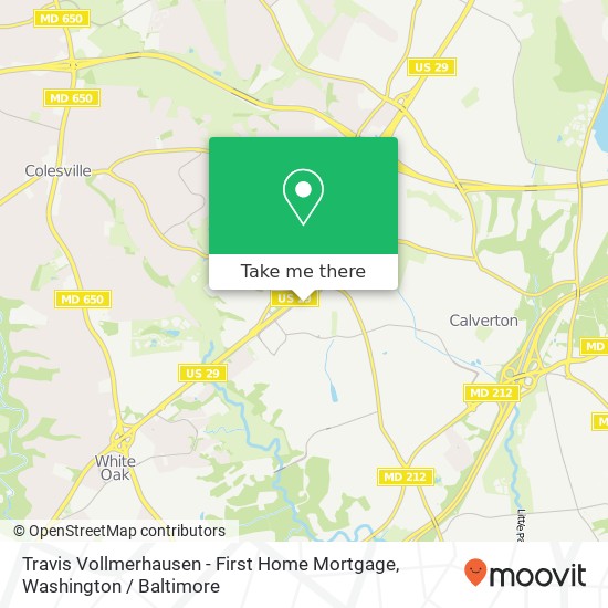 Mapa de Travis Vollmerhausen - First Home Mortgage, 12501 Prosperity Dr
