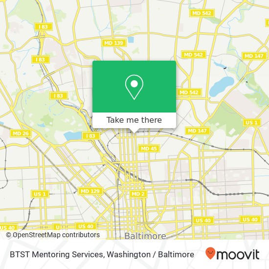BTST Mentoring Services, 2508 N Calvert St map