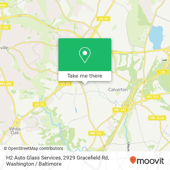 Mapa de H2 Auto Glass Services, 2929 Gracefield Rd