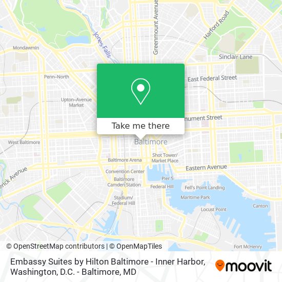 Mapa de Embassy Suites by Hilton Baltimore - Inner Harbor