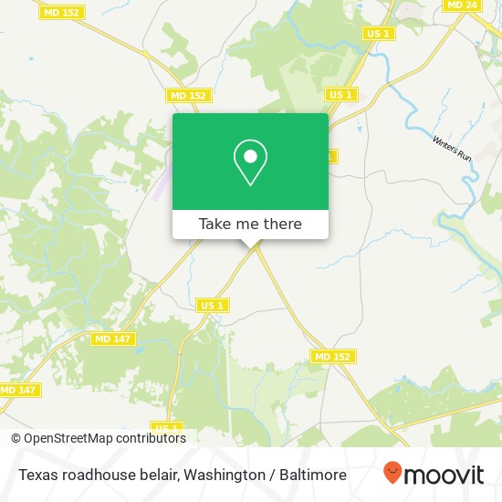Mapa de Texas roadhouse belair, 2428 Bel Air Rd