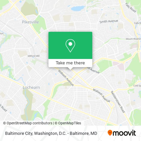 Baltimore City map