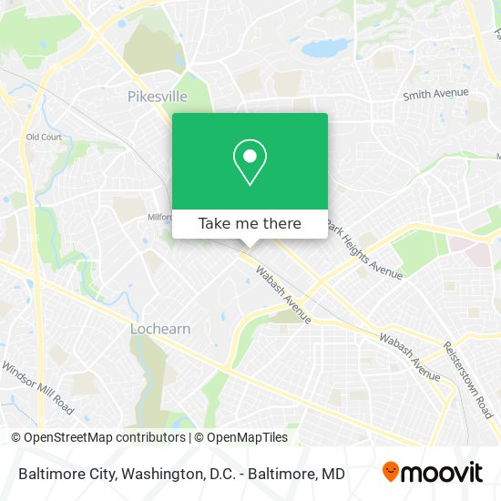 Baltimore City map