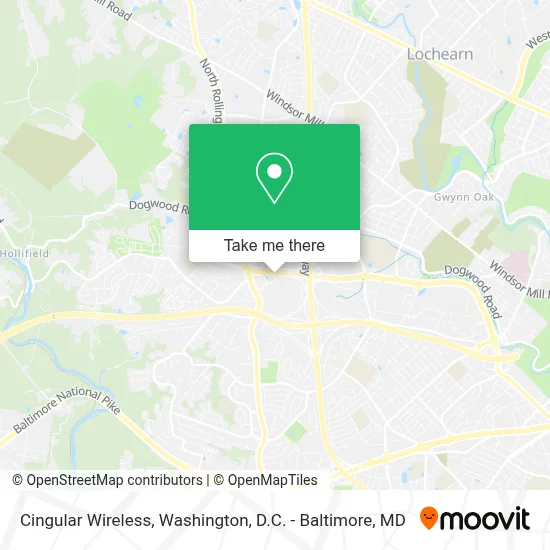 Cingular Wireless map