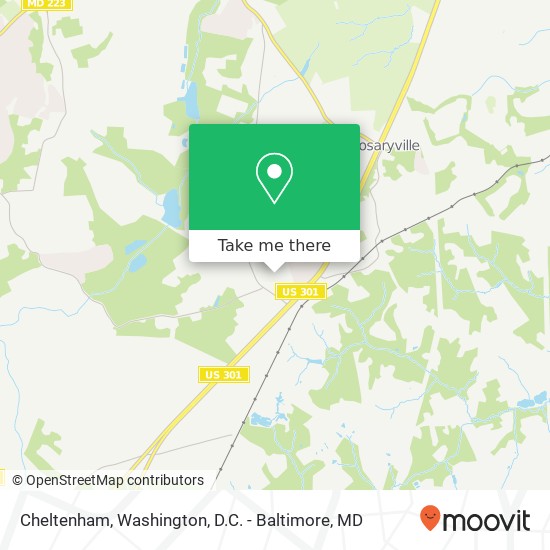 Cheltenham, MD 20623 map
