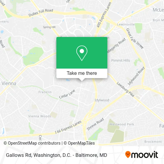 Gallows Rd map