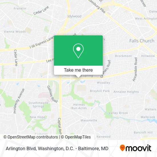 Mapa de Arlington Blvd