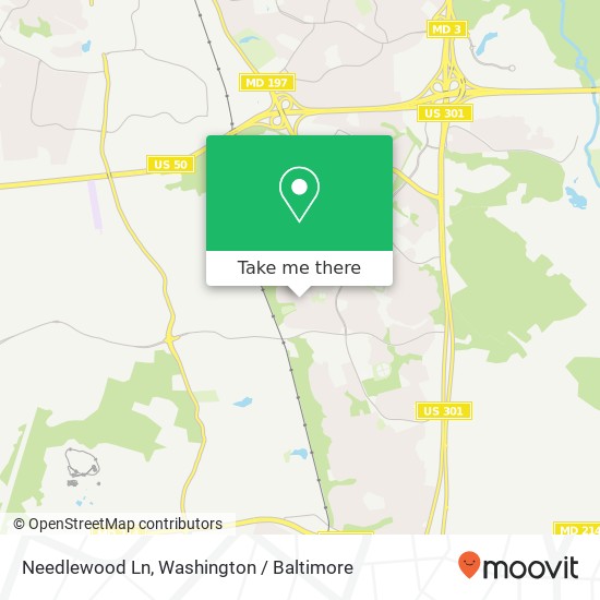 Needlewood Ln, Bowie, MD 20716 map
