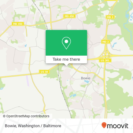 Mapa de Bowie, 14999 Health Center Dr