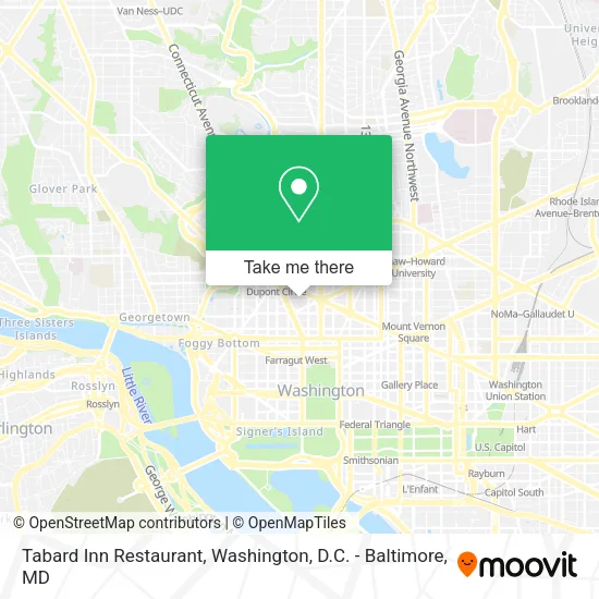 Tabard Inn Restaurant map