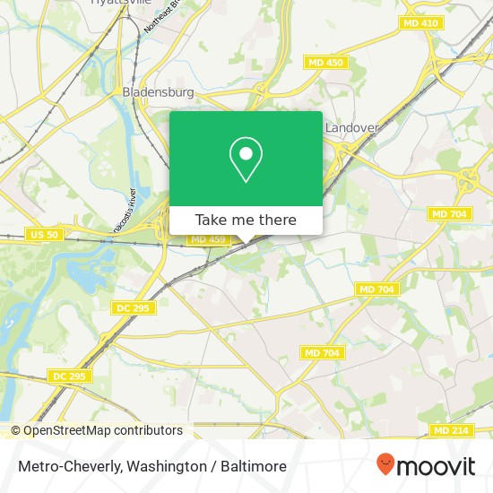 Metro-Cheverly map