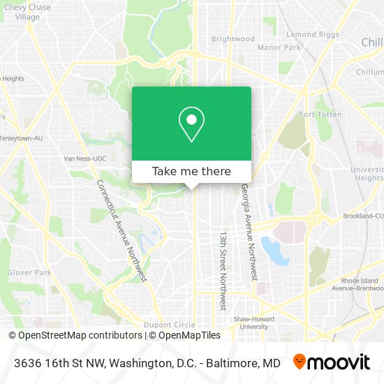 3636 16th St NW map