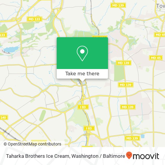 Mapa de Taharka Brothers Ice Cream, 1405 Forge Ave