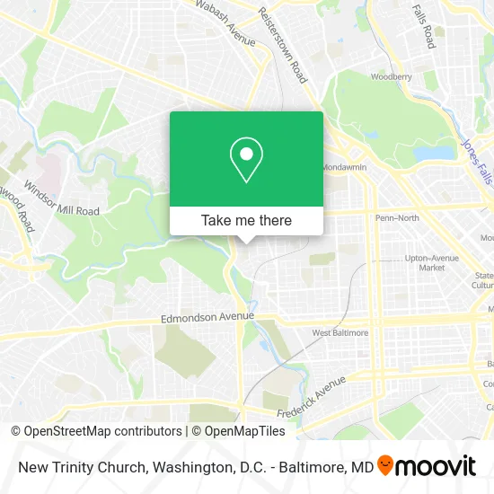 New Trinity Church map