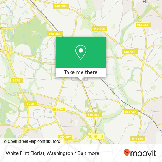 Mapa de White Flint Florist, 11410 Rockville Pike