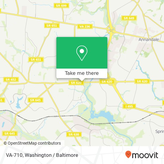 Mapa de VA-710, Annandale, VA 22003