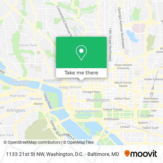 1133 21st St NW map