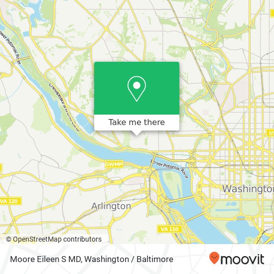 Mapa de Moore Eileen S MD, 3800 Reservoir Rd NW