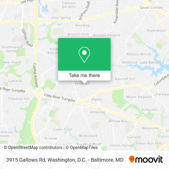 Mapa de 3915 Gallows Rd