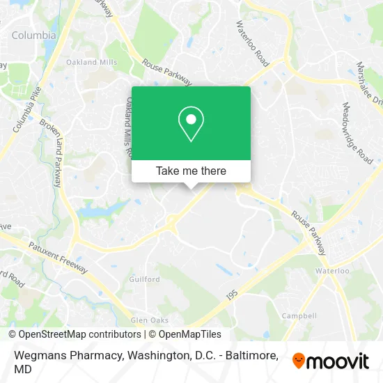 Mapa de Wegmans Pharmacy