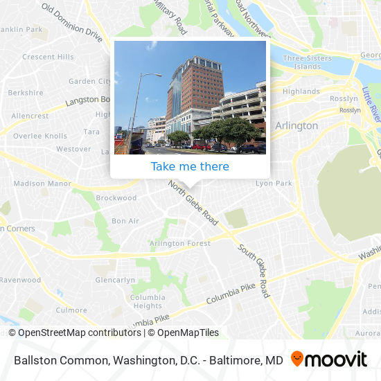 Ballston Common map