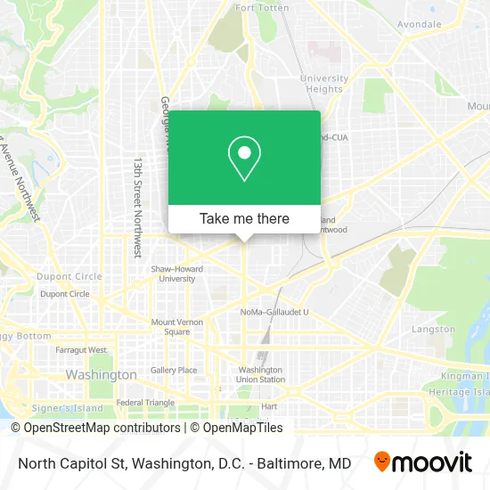 North Capitol St map