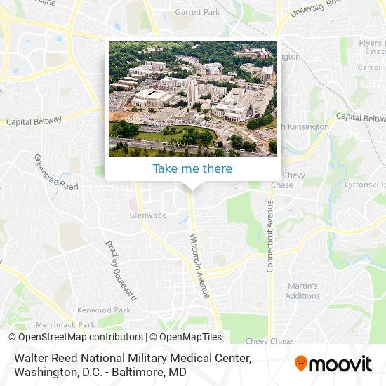 Mapa de Walter Reed National Military Medical Center