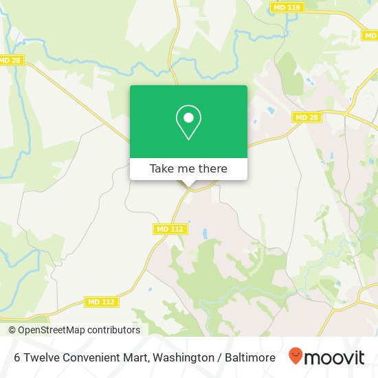 6 Twelve Convenient Mart, 14100 Darnestown Rd map