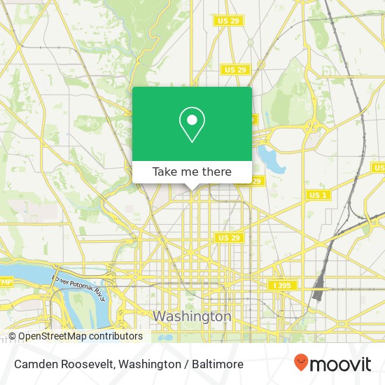 Mapa de Camden Roosevelt, 2101 16th St NW
