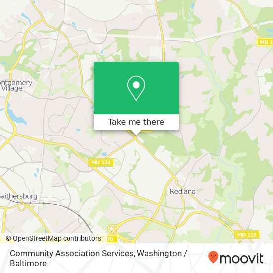 Mapa de Community Association Services, 18401 Woodfield Rd