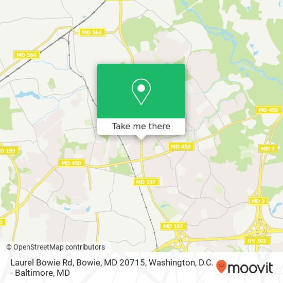 Mapa de Laurel Bowie Rd, Bowie, MD 20715