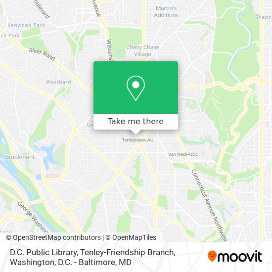 D.C. Public Library, Tenley-Friendship Branch map