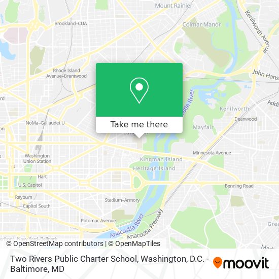 Mapa de Two Rivers Public Charter School