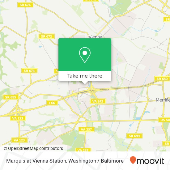 Mapa de Marquis at Vienna Station, 2765 Centerboro Dr