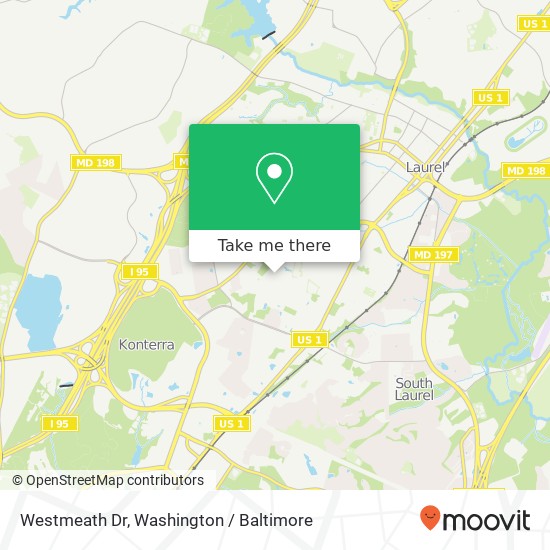 Westmeath Dr, Laurel, MD 20707 map