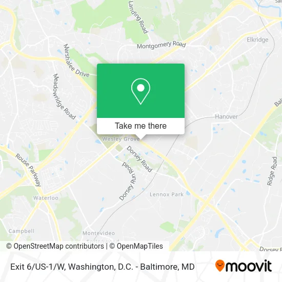 Mapa de Exit 6/US-1/W