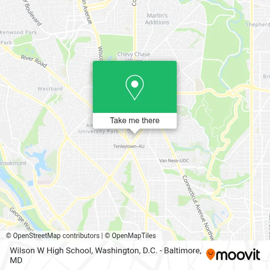 Wilson W High School map