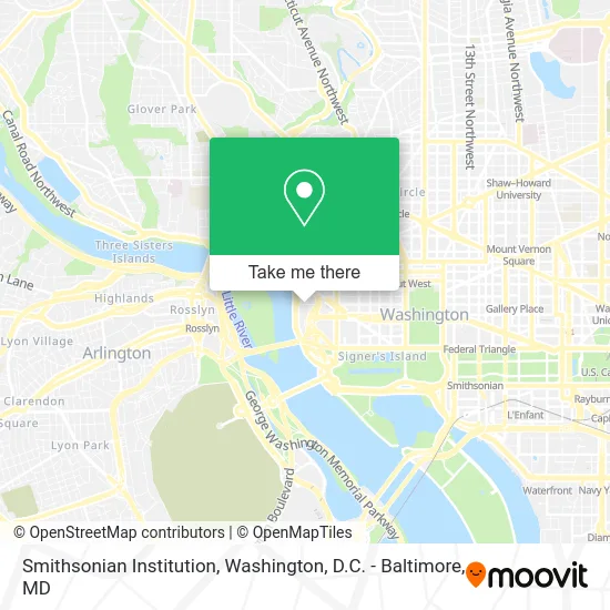 Smithsonian Institution map