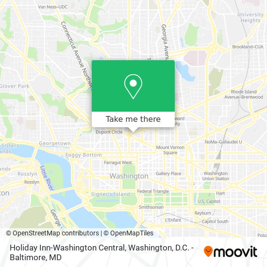 Holiday Inn-Washington Central map