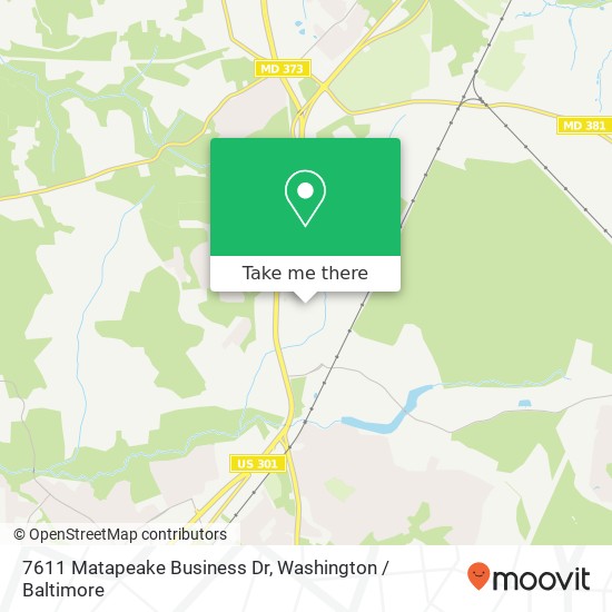 Mapa de 7611 Matapeake Business Dr, Brandywine, MD 20613