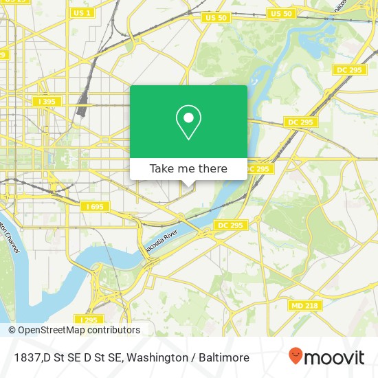 Mapa de 1837,D St SE D St SE, Washington, DC 20003