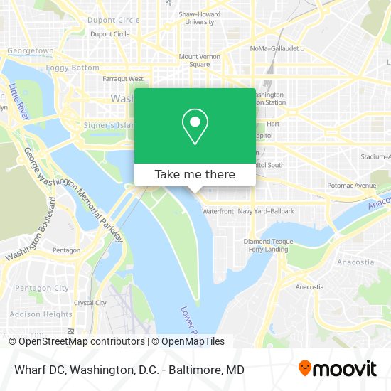 Mapa de Wharf DC