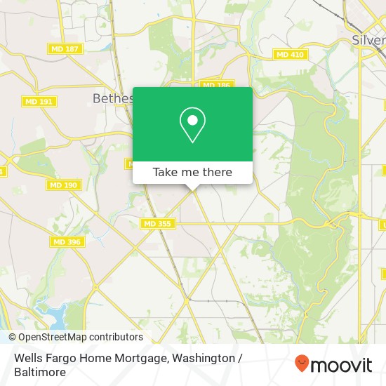 Wells Fargo Home Mortgage, 20 Chevy Chase Cir NW map