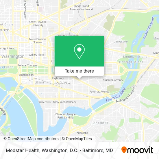 Medstar Health map
