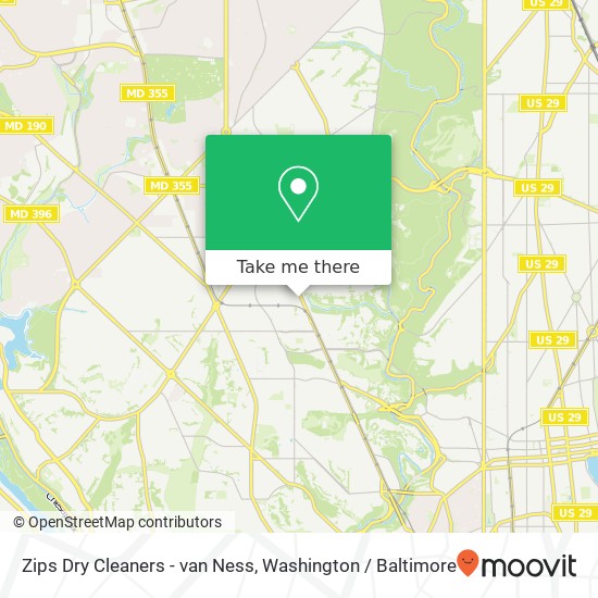 Mapa de Zips Dry Cleaners - van Ness, 4418 Connecticut Ave NW