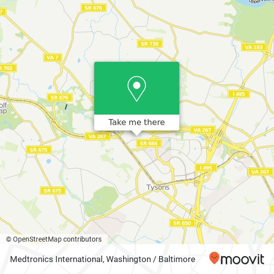 Medtronics International, 8486 Tyco Rd map