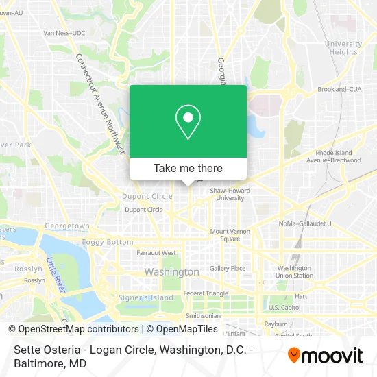 Sette Osteria - Logan Circle map